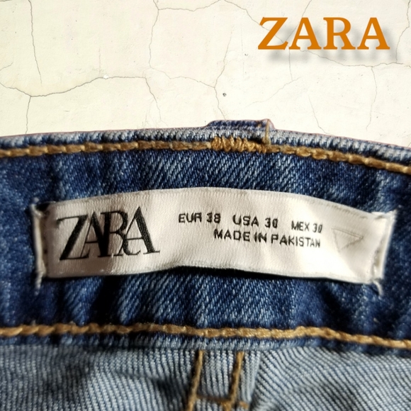 Zara Zippered Cargo Jeans 30x28 - Picture 5 of 5